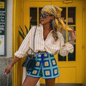 NWT Zara Crochet Shorts